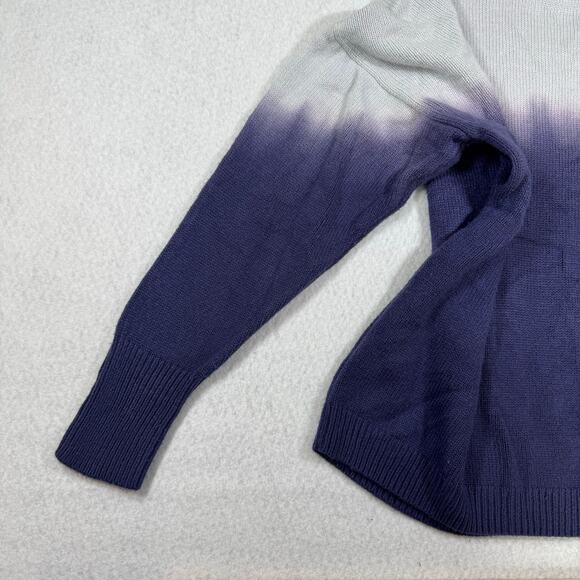 Simply Vera Wang XXL Ombre Knit Pullover Sweater Light Grey to Purple Cozy Relax - Picture 11 of 12